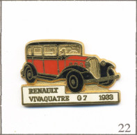 Pin’s Automobile - Renault / Modèle “Vivaquatre G7“ De 1933 - Carrosserie Rouge & Noir. Est. CEF Paris. Zamac. T949-22 - Renault