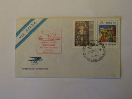 ARGENTINA LUFTHANSA FIRST FLIGHT COVER STUTTGART - BUENOS AIRES  1974 - Used Stamps