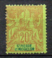 Col35 Colonies SPM St Pierre & Miquelon N° 65 Neuf X MH Cote 39,00 € - Unused Stamps