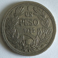 Chile 1 Peso 1933 - Chili