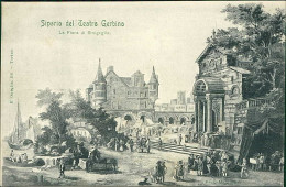SENIGALLIA - SIPARIO DEL TEATRO GERBINO - LA FIERA SI SINIGALIA - EDIZIONE E. ONEGLIA - 1900s (16255) - Senigallia