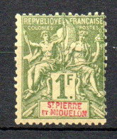 Col35 Colonies SPM St Pierre & Miquelon N° 71 Neuf X MH Cote 45,00 € - Unused Stamps