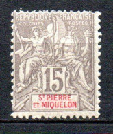 Col35 Colonies SPM St Pierre & Miquelon N° 74 Neuf X MH Cote 135,00 € - Unused Stamps