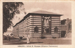 Asmara Istituto S. Giuseppe Missione Francescana Timbre Colonie Italiana Eritrea - Eritrea