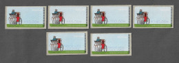 PORTUGAL ATM MACHINE STAMPS - ETIQUETAS - 1998 Museu Das Comunicações SET + CORREIO AZUL Nº17 MNH (BA5#435) - Maschinenstempel (EMA)