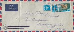 Lettre   Air Mail De Bombay à Quaregnon   1965 - Airmail