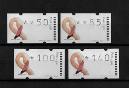 PORTUGAL ATM MACHINE STAMPS - ETIQUETAS - BIRDS FLAMINGO SET Nº 21 MNH (BA5#439) - Frankeermachines (EMA)