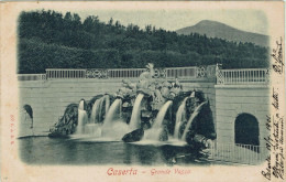 CASERTA - Grande Vasca - Reggia - Parco Reale - VIAGGIATA 1901 !!! - Rif. 1866 PI - Caserta