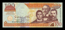 República Dominicana 100 Pesos Dominicanos 2012 Pick 184b Low Serial 127 Sc Unc - Dominikanische Rep.