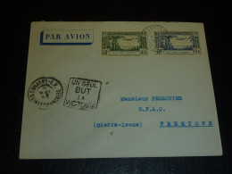 ENVELOPPE PAR AVION De GUINEE FRANCAISE Pour FREETOWN (Sierra-Leone) - Cachet Conakry 21 Mai 1943 - 17/05/23 - Cartas & Documentos