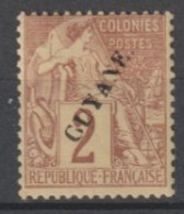 GUYANE - 1892 - YVERT N°17 * MLH - COTE = 52 EUR - Nuevos