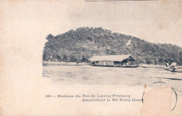 LAOS - Précurseur 1904 - Radeau Du Roi De Luang Prabang Descendant Le Me Kong - Laos