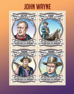 BURUNDI - 2013 - B/F - M/S - JOHN WAYNE - WESTERNS - CINEMA - MOVIES - - Blocks & Sheetlets