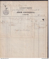 EM69/113 - Lettre TP 30 SERAING 1877 Vers TILFF - Entete Illustrée COQ - Etablissements John Cockerill-18€ - 1869-1883 Léopold II