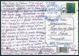 1999 Norway M/S VESTERALEN OVDS Polarsirkelen Ship Reine Postcard - Denmark - Lettres & Documents