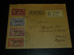 ENVELOPPE RECOMMANDEE " EXPRESS " DE DAMAS SYRIE Pour ALEXANDRIE EGYPTE 27/02/1925 / CAIRE / ALEXANDRIE - 17/05/23 - Briefe U. Dokumente