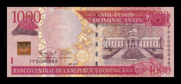 República Dominicana 1000 Pesos Dominicanos 2012 Pick 187b Low Serial 849 Sc Unc - Repubblica Dominicana