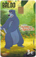 Spain - Telefónica - Disney El Libro De La Selva 2 - Baloo - P-536 - 05.2003, 3€, 4.000ex, Used - Privé-uitgaven
