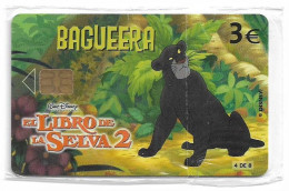 Spain - Telefónica - Disney El Libro De La Selva 2 - Bagueera - P-538 - 07.2003, 3€, 4.000ex, NSB - Privé-uitgaven