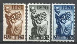 5802-SERIE COMPLETA IFNI PRO INFANCIA 1952 MNH** Nº 79/81 COLONIAS ESPAÑOLAS AFRICA - Ifni