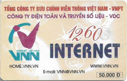 Vietnam - CP&T (Chip) - 1260 Internet, Gem5 Red, 50.000₫, Used - Vietnam