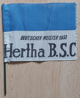 Hertha BSC Germany, Deutscher Meister 1931 Football Club Football Fussball Soccer Calcio PENNANT ZS 1 KUT - Apparel, Souvenirs & Other