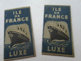 2 Lames De Rasoir Avec Enveloppes  / ILE DE FRANCE/ Luxe/ Licence Française ?/Made In France ?/Vers 1930-1940  PARF256 - Scheermesjes