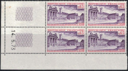 N°1757 - DIJON - BLOC DE 4 - COIN DATE - 14-5-1973 - COTE 3€. - 1960-1969