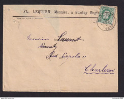 EM69/084 - EnveloppeTP 30 ENGIS 1879 Vers CHARLEROI - Entete Lequien , Meunier à STOCKAY Engis-12€ - 1869-1883 Léopold II