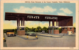 Oklahoma Tulsa The Tulsa Entrance To Turner Turnpike Curteich - Tulsa