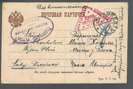 58414)  Russia Prisoner Of War Postcard  Postmark Cancel 1916 - Lettres & Documents