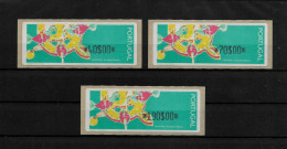 PORTUGAL ATM MACHINE STAMPS - ETIQUETAS - 1995 TOY GALINHAS - Nº8 SET MNH (BA5#454) - Franking Machines (EMA)