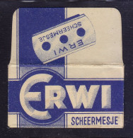 "ERWI" Razor Blade Old Vintage WRAPPER (see Sales Conditions) - Lamette Da Barba