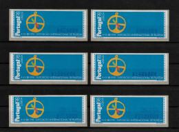 PORTUGAL ATM MACHINE STAMPS - ETIQUETAS - 1997 EXPO 98 - Nº 14A SET+AZUL MNH (BA5#456) - Frankeermachines (EMA)