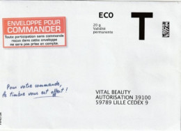 Enveloppe Réponse T - ECO - VITAL BEAUTY - 20 G Validité Permanente - Cartes/Enveloppes Réponse T
