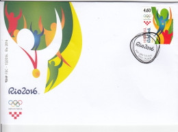 CROATIA FDC 1238 - Eté 2016: Rio De Janeiro