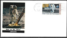 USA. PA 73 De 1969 Sur Enveloppe Commémorative. Neil Armstrong. - Amérique Du Nord