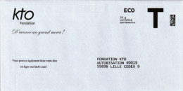 Enveloppe Réponse T - ECO - KTO Fondation  - 20 G Validité Permanente - Cartas/Sobre De Respuesta T