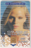 FRANCE - Simone 1 Visage Pixellise (Al Pacino), Chip:GEM2 (Black/Grey), 50U , 08/02, Used - 1997