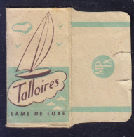 "TALLOIRES" Razor Blade Old Vintage WRAPPER (see Sales Conditions) - Lames De Rasoir