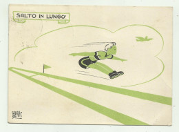 SALTO IN LUNGO ILLUSTRATA GRASSETTI 1939 -  VIAGGIATA FG - Athlétisme