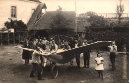 Nogent Le Roi - Carte Photo - Aviation - Villageois Autour D'un Avion - Monoplan - Hameau Ruffin - Photo ANDRIEUX - Nogent Le Roi