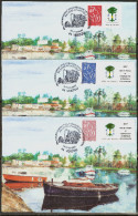 44 VERTOU - 3 Cartes Affachanchissement 3744A - 3966A - 3969A  Lamouche Autocollant Timbre Personnalisé Blason De Vertou - Otros & Sin Clasificación