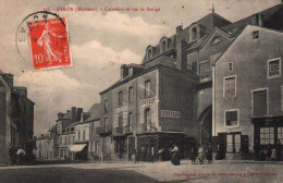 évron - Carrefour Et Rue De Saulgé - Coiffeur  - Bazar Evronnais - Evron