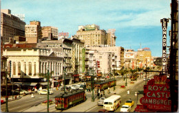 Louisiana New Orleans Trolleys On Canal Street Royal Castle Hamburgers - New Orleans