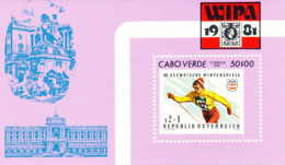 Cabo Verde - 1981 - International Stamp Exhibition "WIPA 1981" / Skiing - MNH - Cap Vert