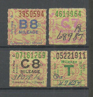 USA - 4 Ration Stamps , Used - Ohne Zuordnung