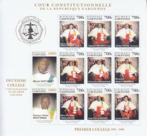 2018 Gabon Constitutional Court Law Justice  Miniature Sheet Of 11  MNH  ** DIFFICULT ** - Gabon (1960-...)