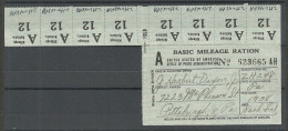 USA 1938 Ration Stamps - Unclassified