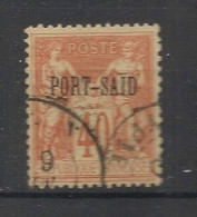 PORT SAID - 1899 - N°Yv. 13 - Type Sage 40c Orange - Oblitéré / Used - Usati